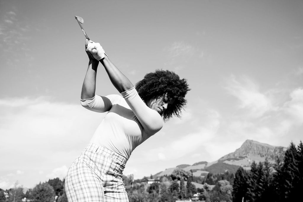 Troy Mullins beim Abschlag.