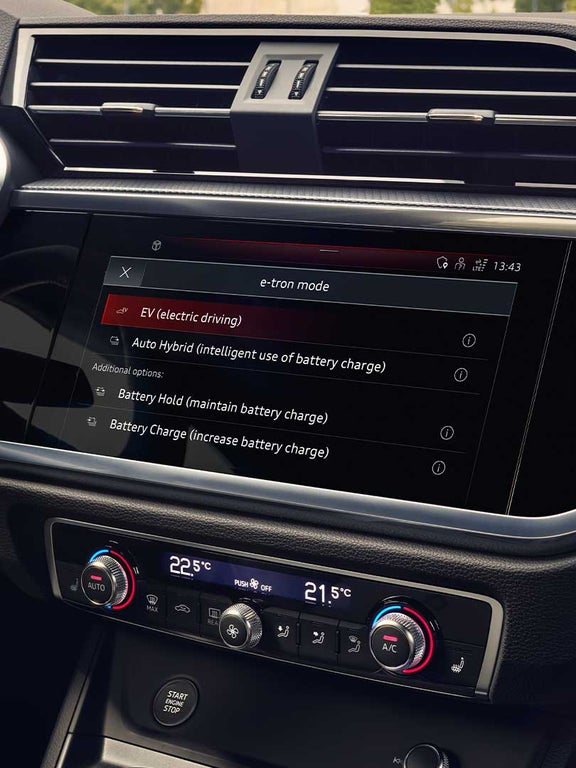 El Audi Q3 TFSIe ofrece cuatro modos de conducción  