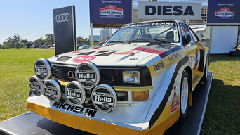 Presencia icónica del Audi quattro durante el Rally mundial en Paraguay