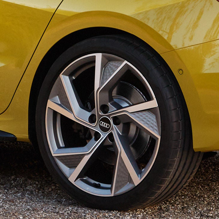 Close view front rim Audi S3 Sportback