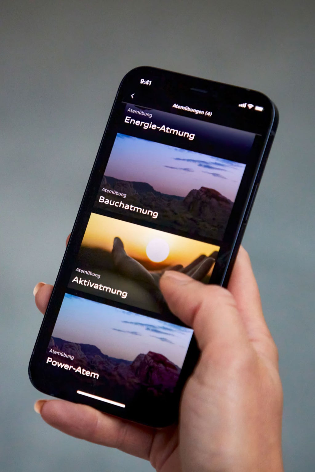 L'application Active coach sur un smartphone