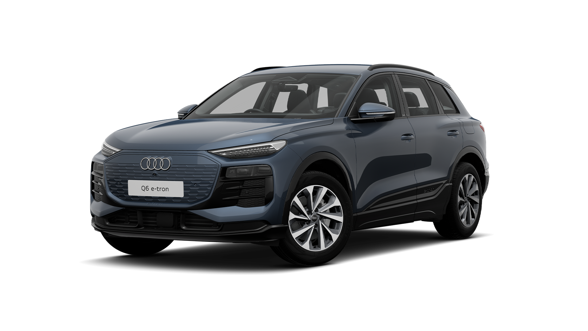 Dark blue Audi Q6 e-tron Performance Sport render