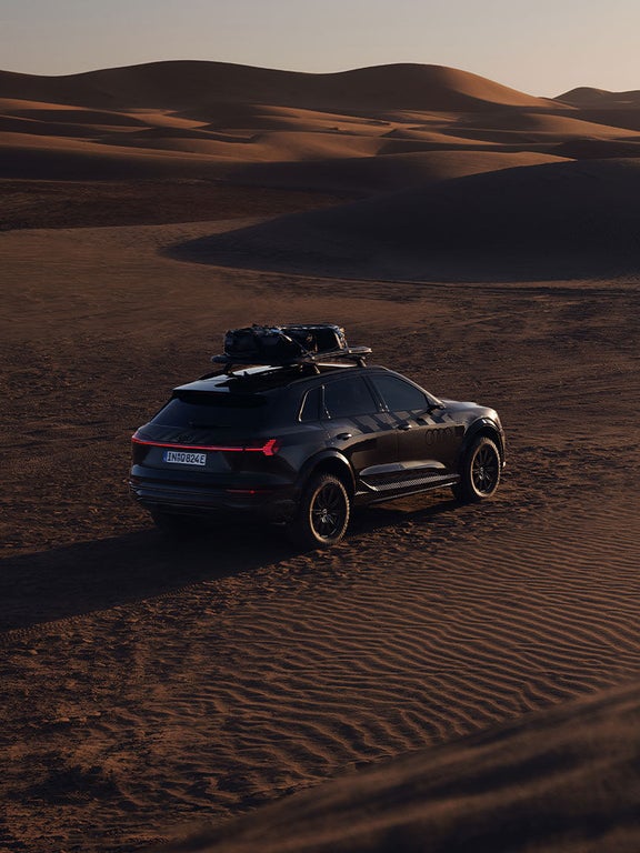 Audi Q8 e-tron in the desert