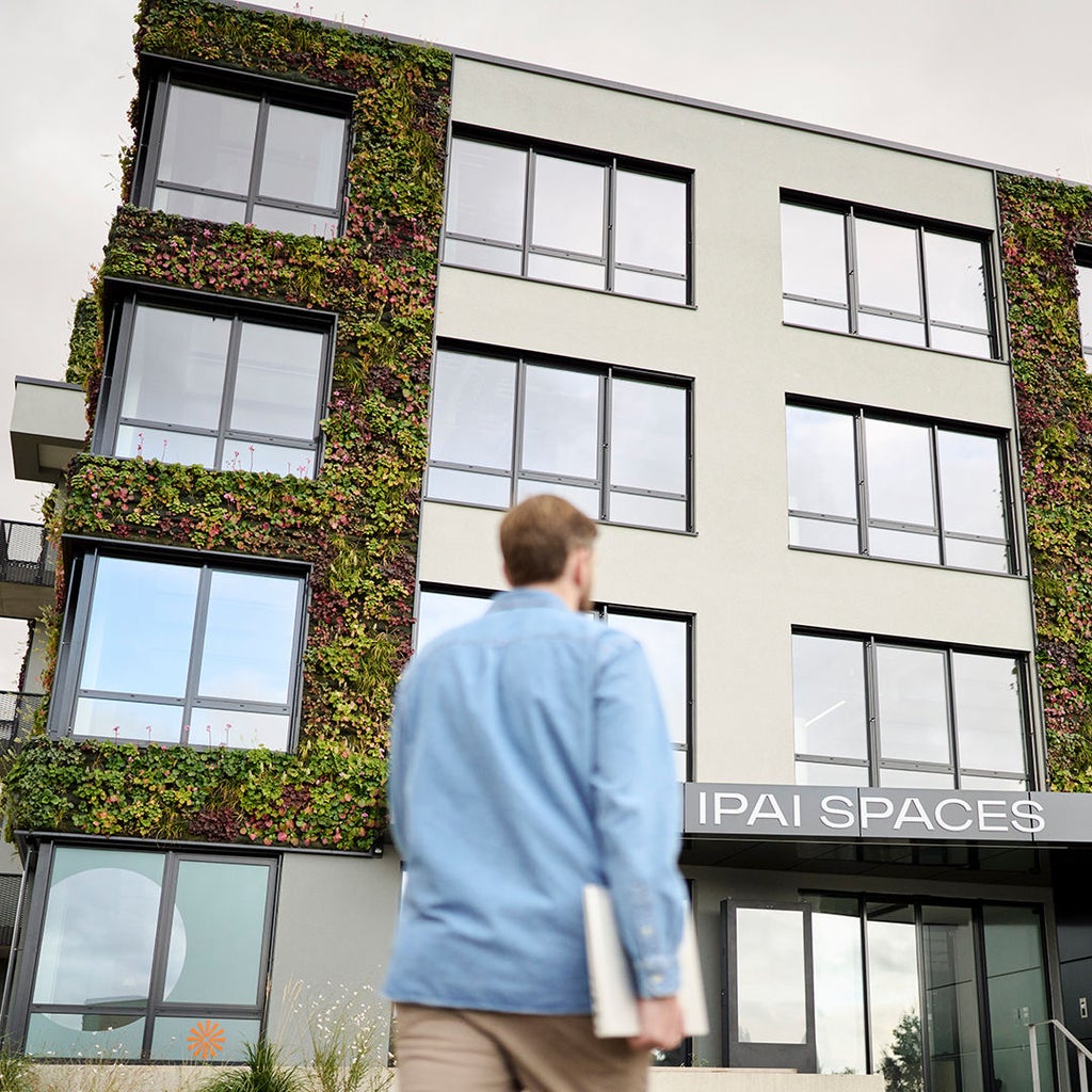 Andreas on his way to the Innovation Park Artificial Intelligence (IPAI) in Heilbronn