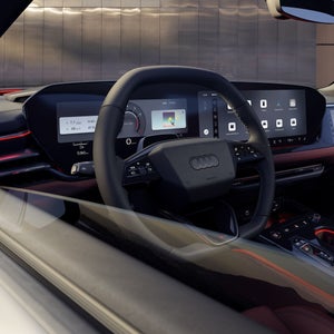 Nahaufnahme des Panoramadisplays im Cockpit des S5 Avant.