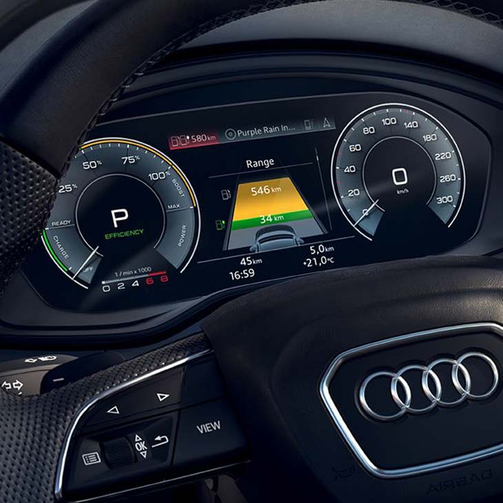 Les motorisations 100% électriques e-tron.