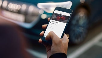 Interfejs asystenta parkowania na telefonie komórkowym