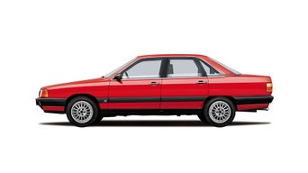 Illustration des Audi 100 (C3)