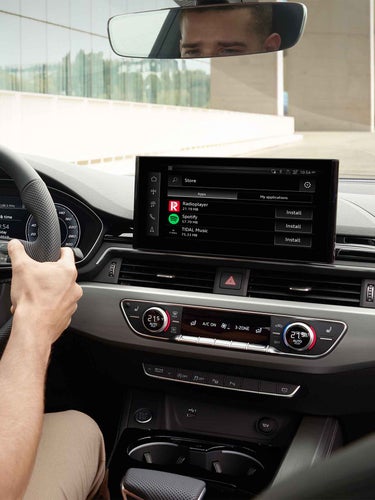 Foto de la tienda de aplicaciones de Audi.