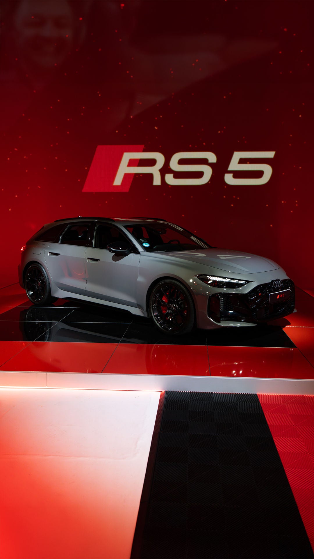 The Audi RS 5 Avant on stage at Continental Cars Roadshow Event