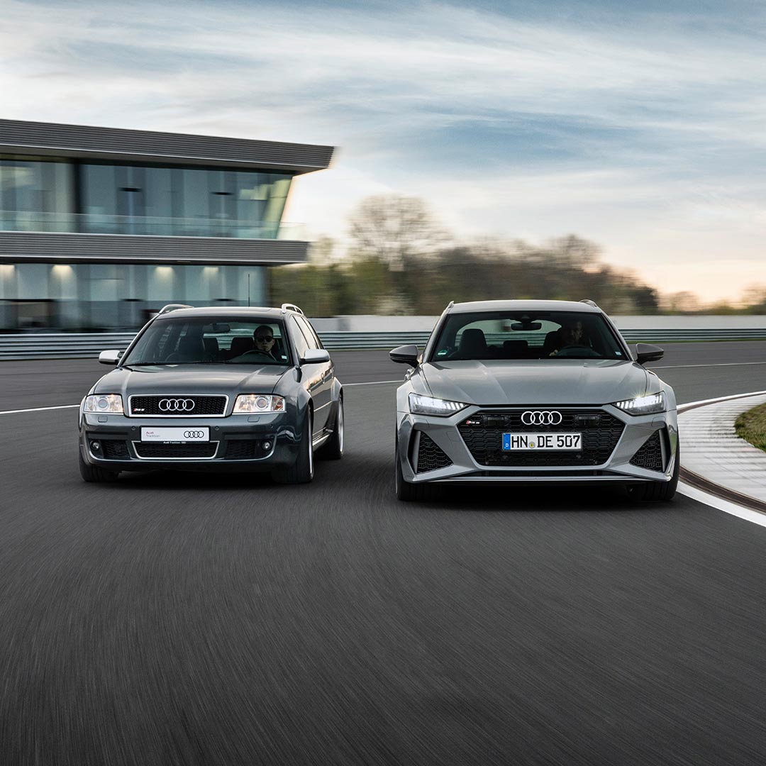 Audi RS 6 Avant 1. Generation (C5) und Audi RS 6 Avant performance (C8)