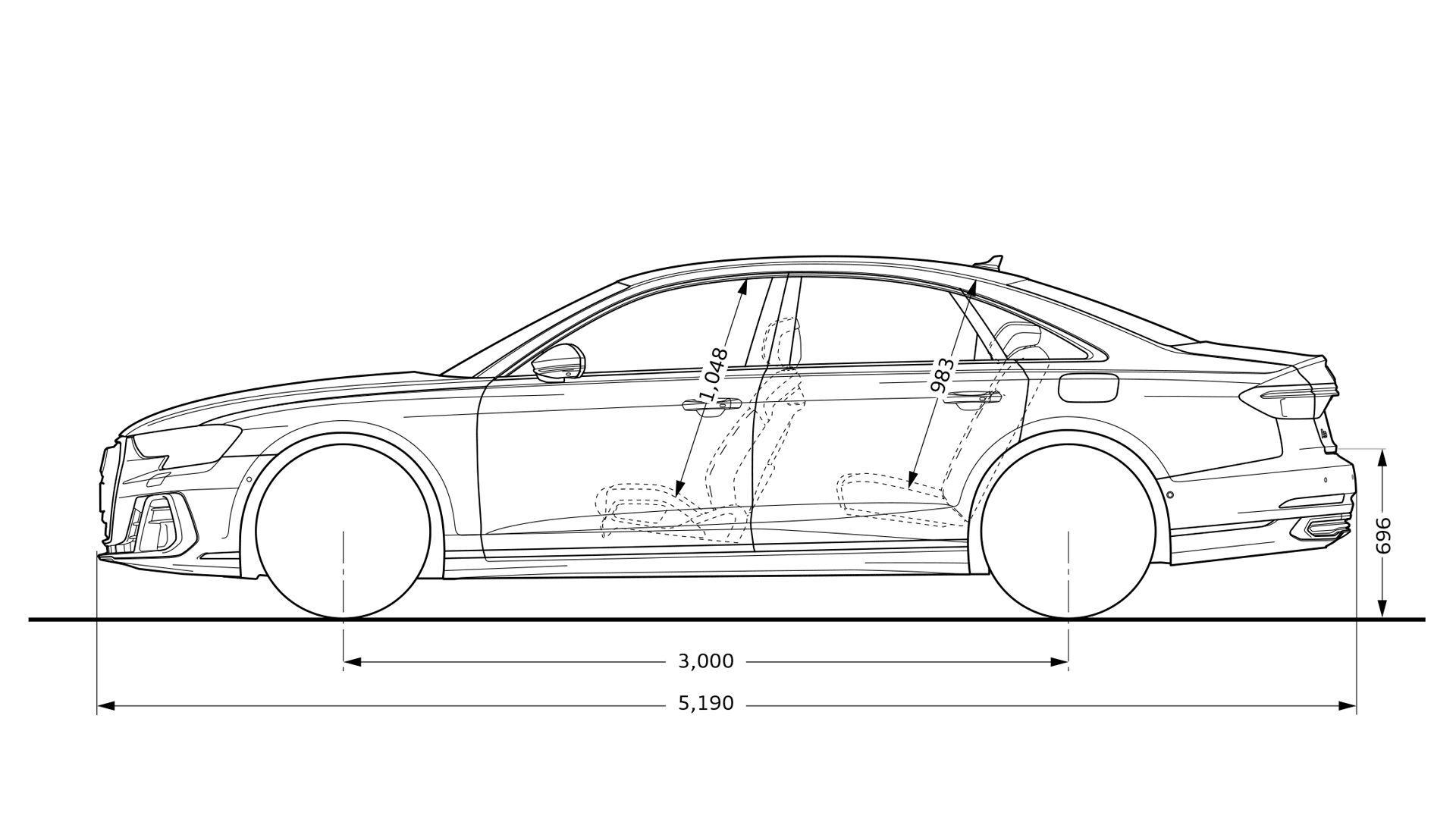 A8 TFSI e dimensioner