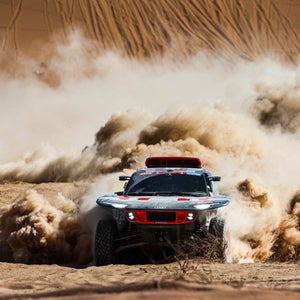 Foto del equipo Audi del Rally Dakar.  