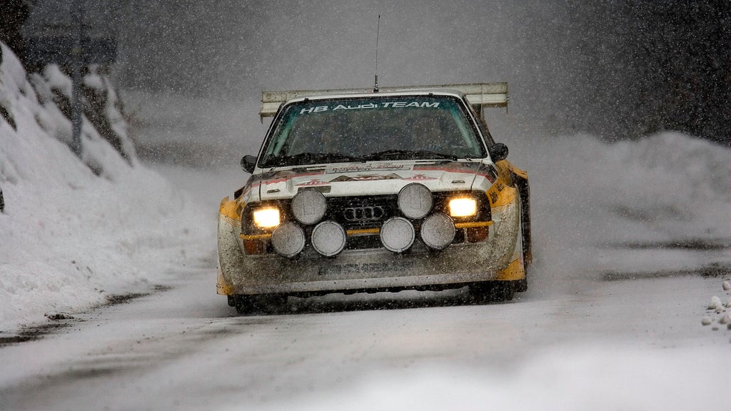Der "Ur-quattro" auf verschneiter Offroad Piste