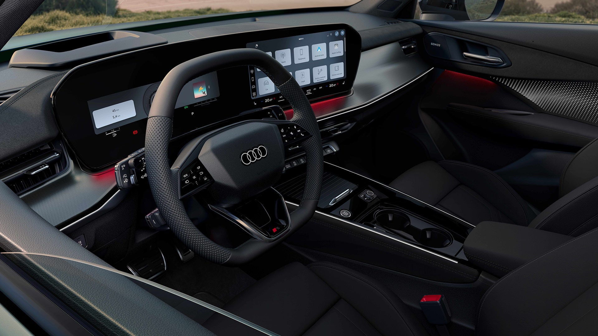 Audi Q3 interior & digital display
