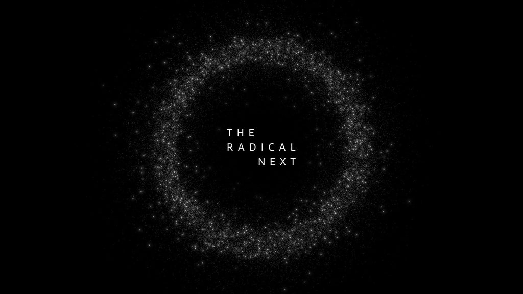 Animation of a glittering ring with the words “The Radical Next” in the centre.
