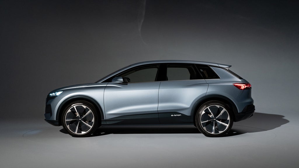 Side view of the Audi Q4 e-tron concept