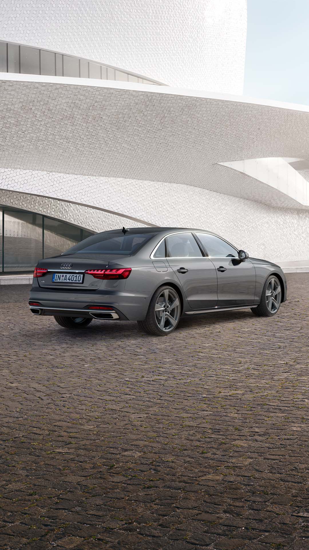 Rear side view Audi A4 Sedan