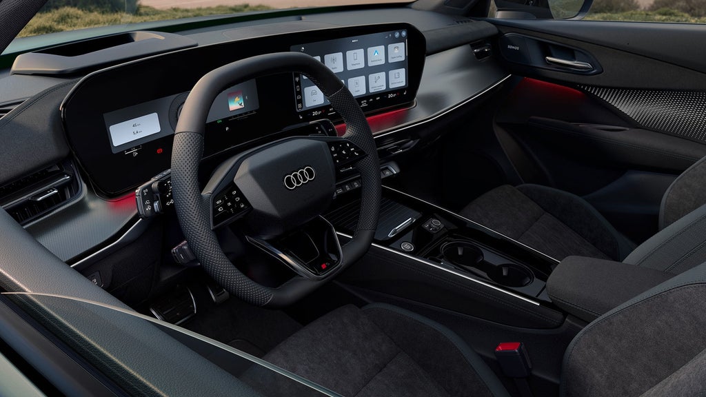 close up of Audi driver seat