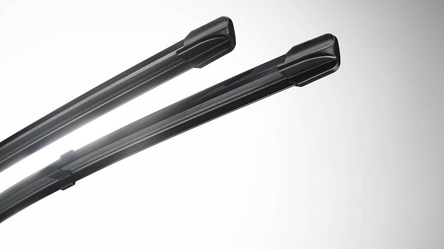 Primo piano dei Tergicristalli Aero Originali Audi. 