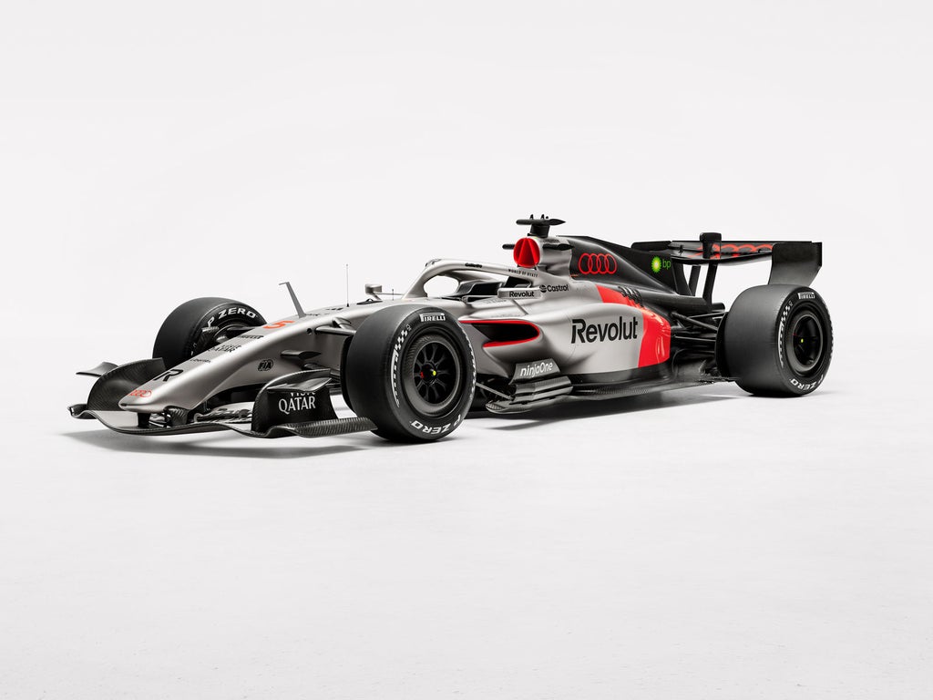 Side close-up of the Audi F1® Project’s airbox.