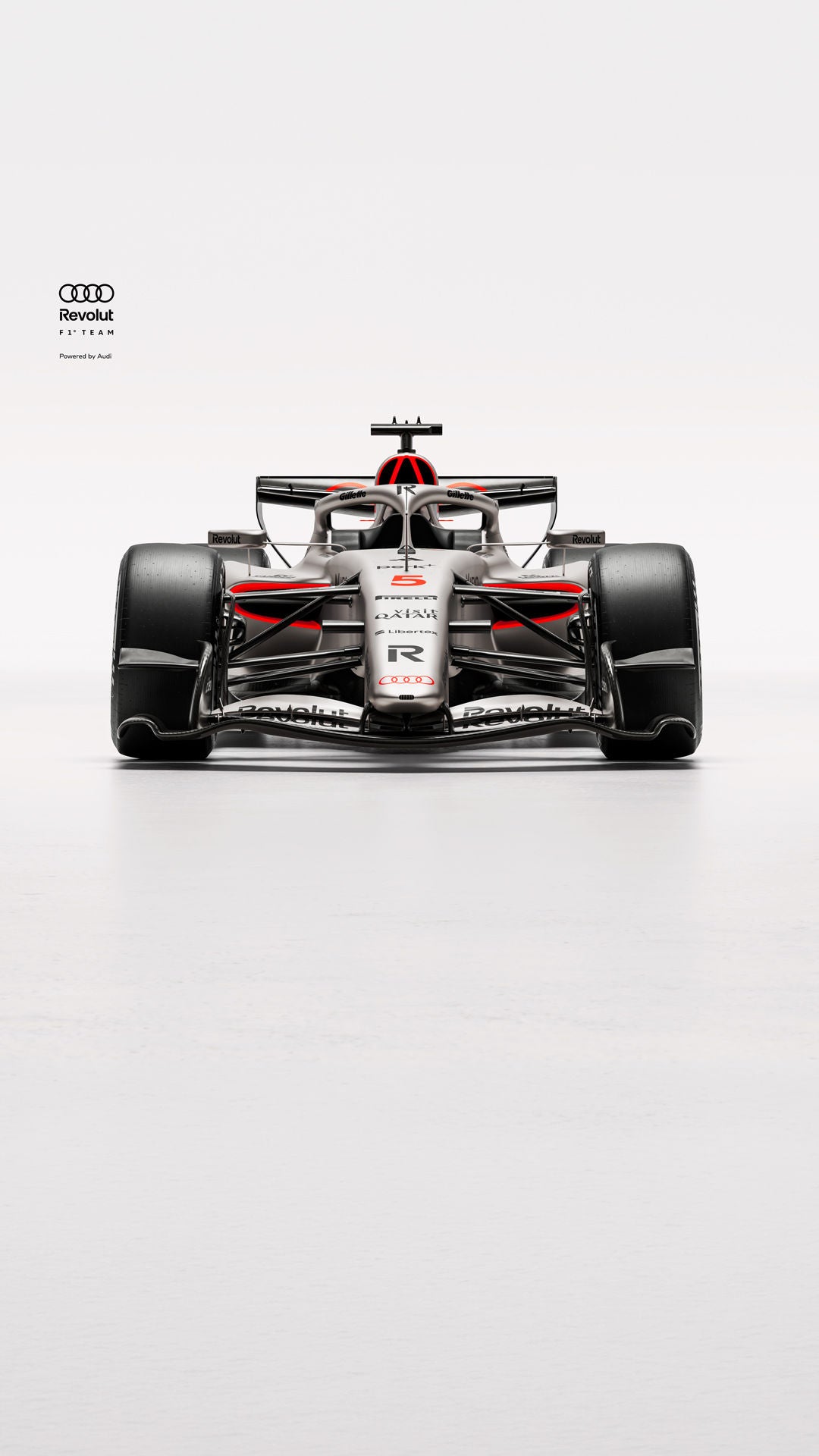 Audi R26 sedd från sidan.