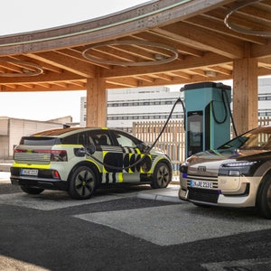 Audi A2 e-tron in een camouflage-wrap