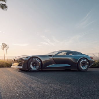 Audi skysphere concept sedd från sidan