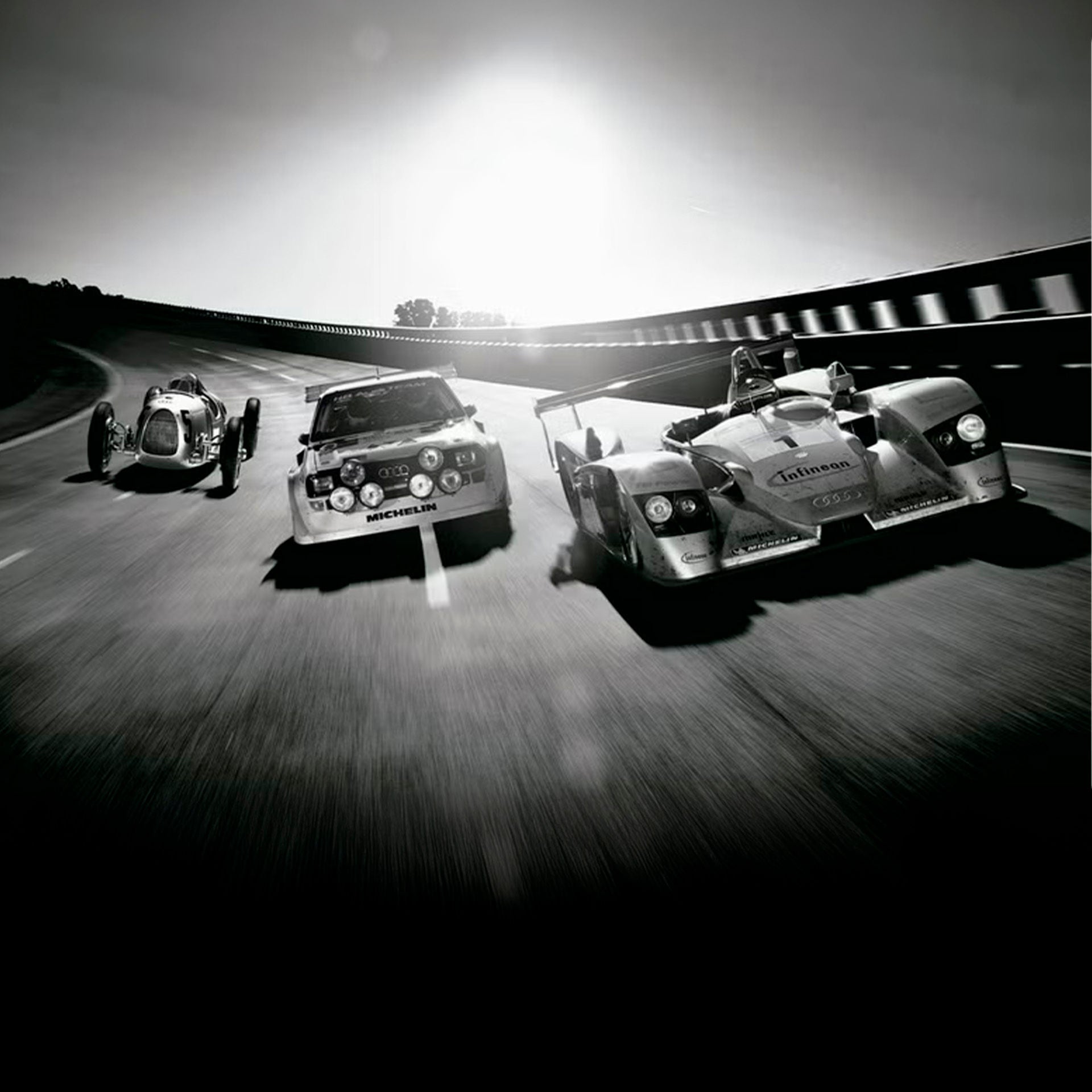 Un modelo de Audi Motorsport. 