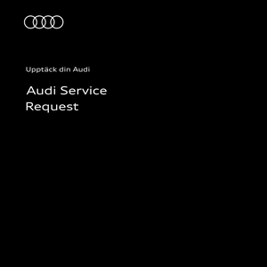Audi Service Request: Instruktionsvideon använder tydliga animationer och skärmbilder för att visa hur du bokar service direkt via bilen med Audi Service Request.