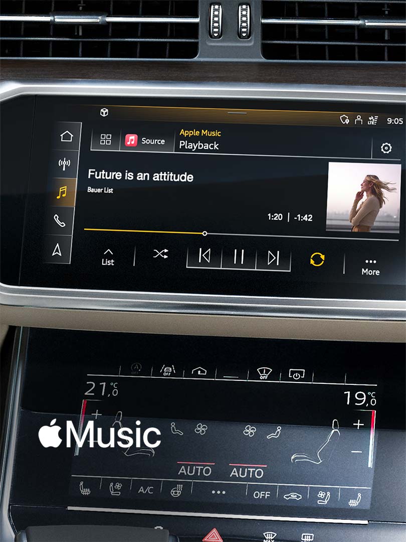 Apple Music i Audi RS 6 Avant performance