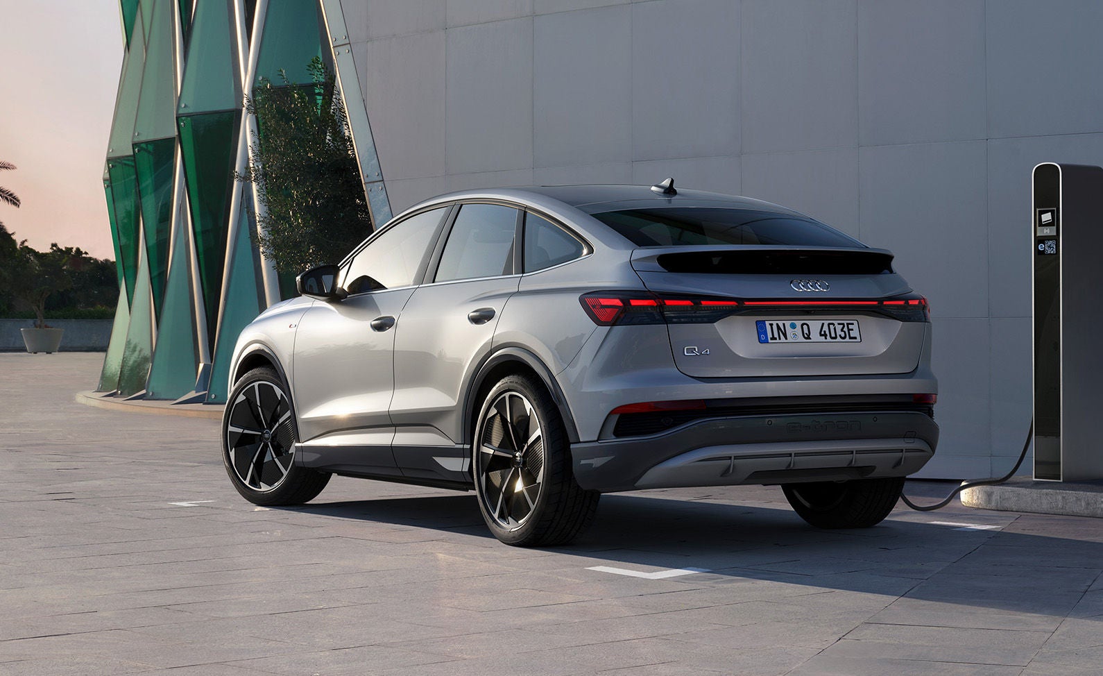 Audi Q4 e-tron Sportback rear view