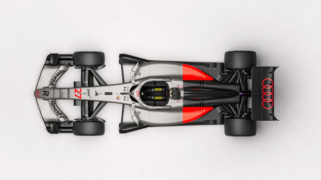 Audi R26 sedd ovanifrån.