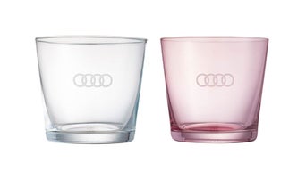 Audi ツヴィーゼルグラスセット（クリスタル＋ライラック）