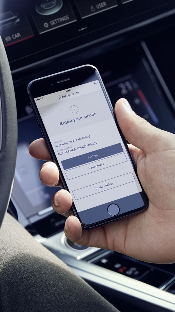 Smartphone view with a FoD display