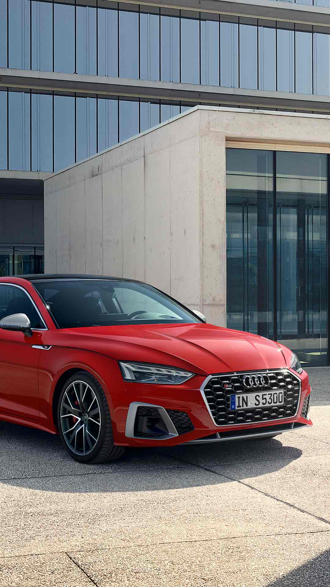 Front view of the Audi S5 Coupe