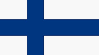 Finnish flag White field with blue Scandinavian cross.