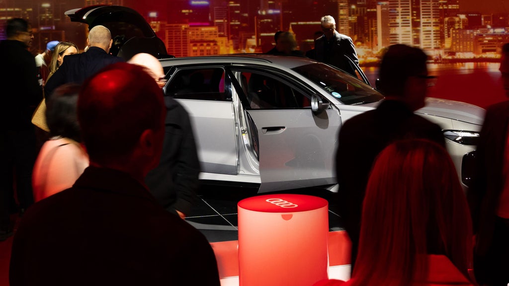 Customers looking at the all-new Audi RS 5 Avant