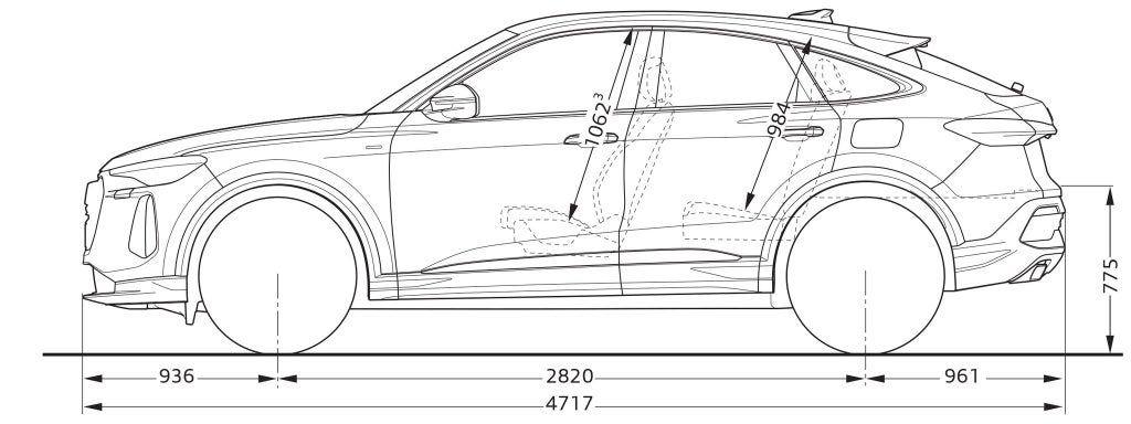 Q5 Sportback e-hybrid från sidan
