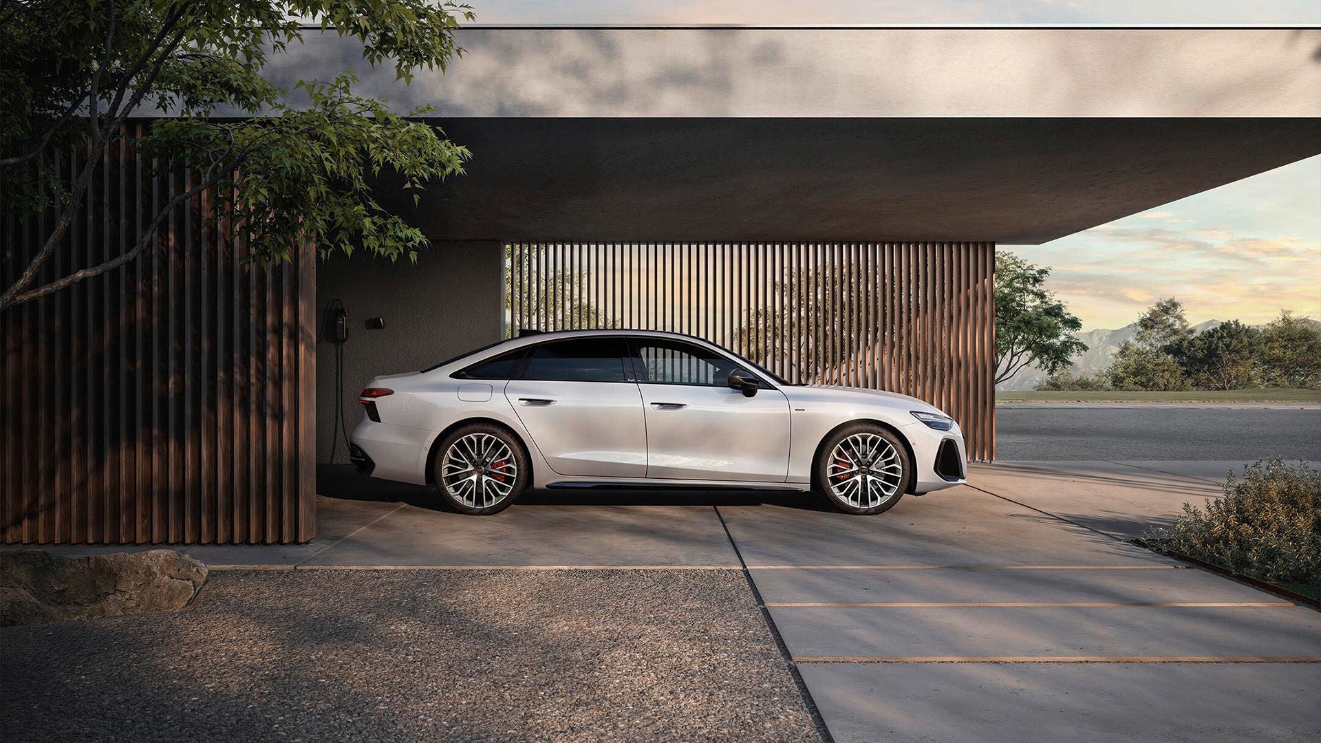 Foto de una oferta de renting para empresas para el Audi A6 e-hybrid. 