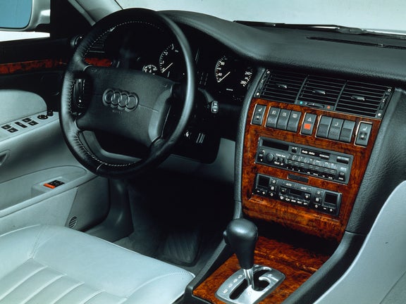 Interior view of the cockpit of an Audi A8