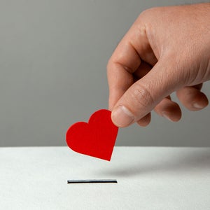 A picture which symbolizes a donation program.