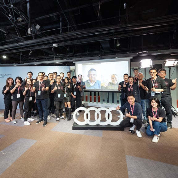 Participants at the Audi Innovation Award
