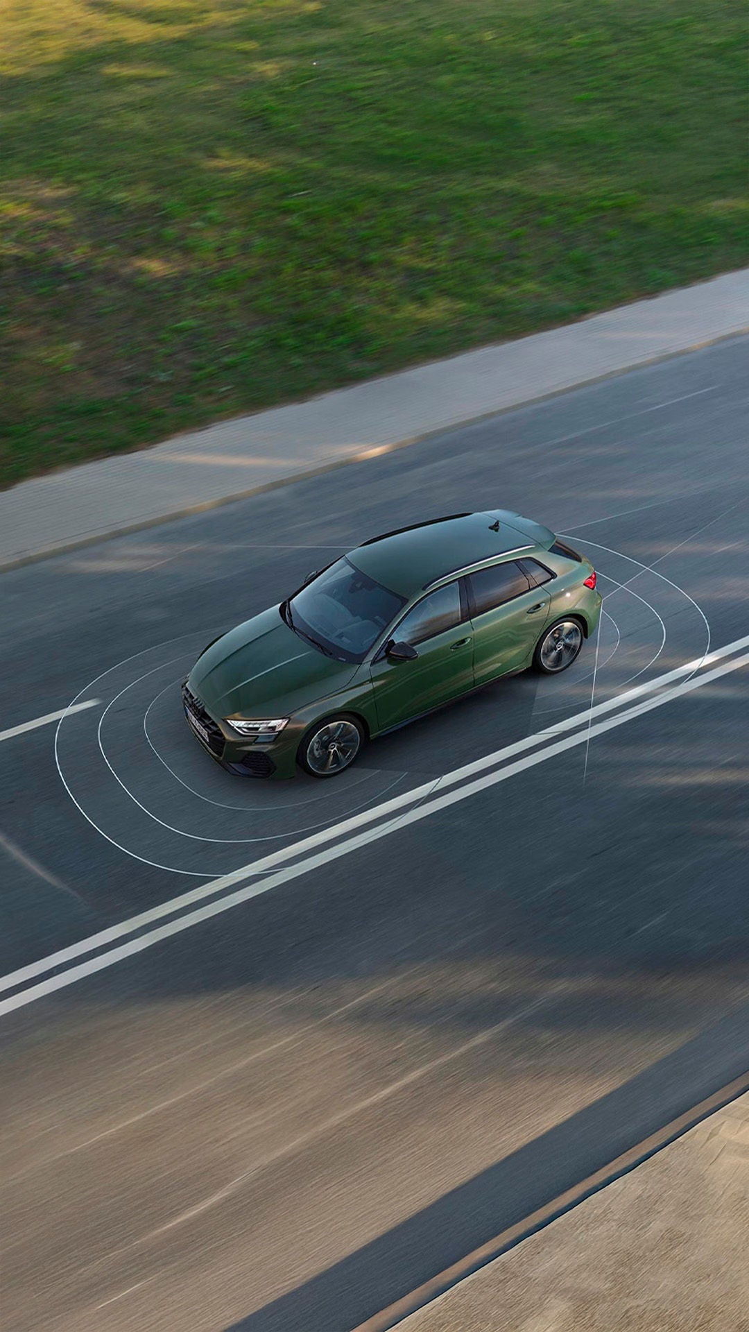 Foto de las tecnologías de asistencia de Audi.  