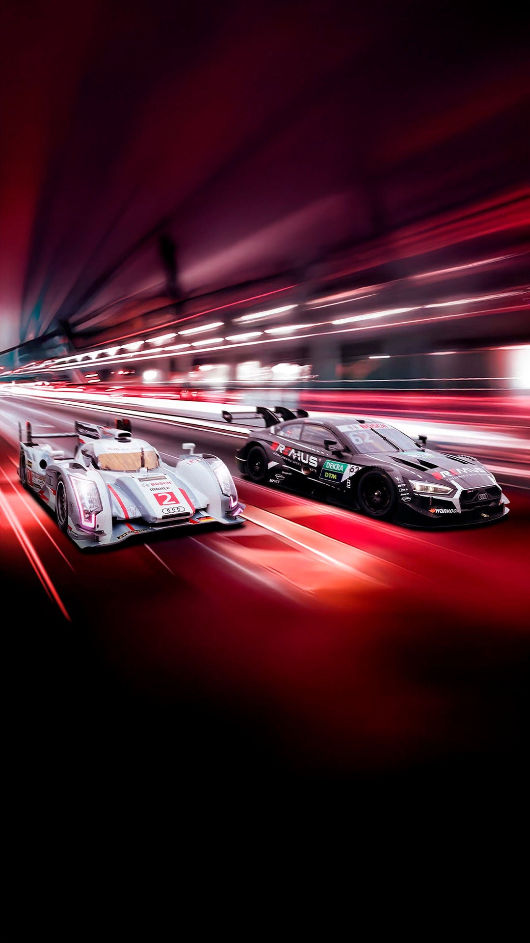Modelos históricos de Audi Sport Racing Legends. 