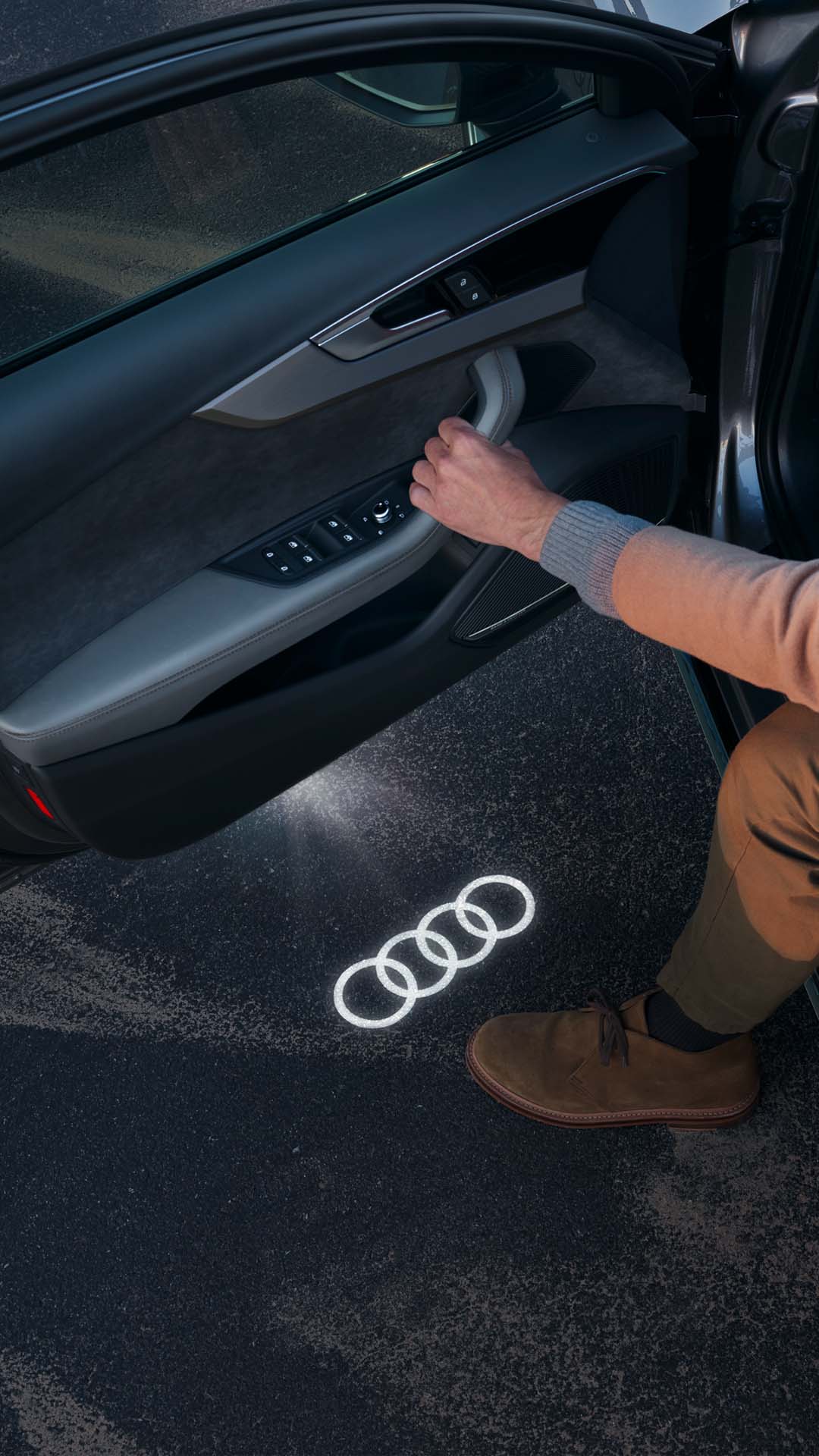 Audi A4 Sedan with LED Projection