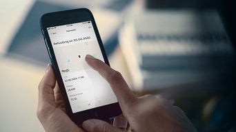 Mobilskjerm med kartvisning