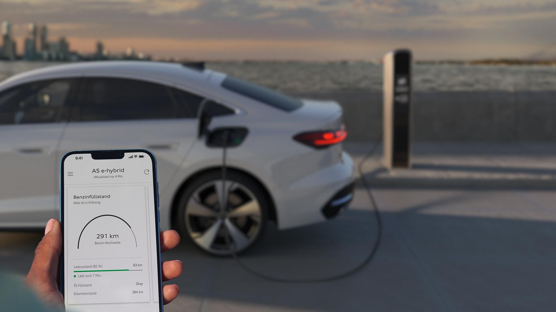 Audi A5 e-hybrid myAudi App