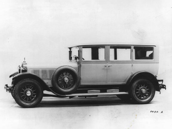 Black and white drawing of a side view of the Audi Type R Imperator