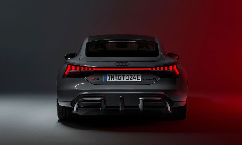 Rear of the Audi RS e-tron GT.